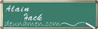 Alain Hack Visitenkarte